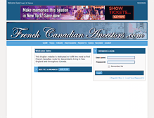 Tablet Screenshot of frenchcanadianancestors.com